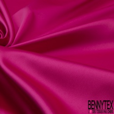 Satin duchesse acétate uni rouge en flamme
