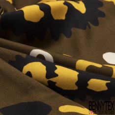 Pashmina viscose motif vintage cachemire multicolore fond noir