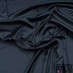 Satin de soie polyamide élasthanne blanc discret