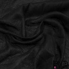 Lin uni brun chocolat