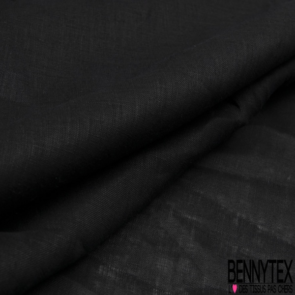 Lin uni brun chocolat