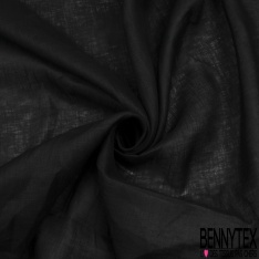 Lin uni brun chocolat