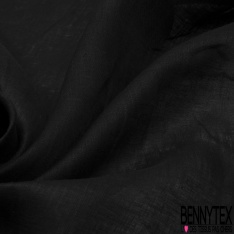Lin uni brun chocolat