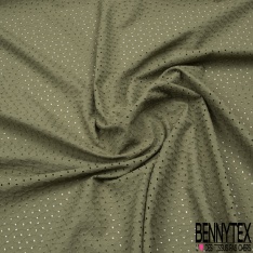 Broderie anglaise coloris narcisse des bois motif petit trou relié par broderie ton sur ton