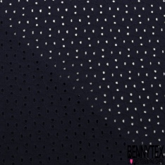 Broderie anglaise coloris rouge minéral motif petit trou relié par broderie ton sur ton