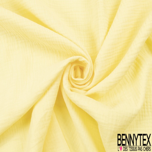 Coton Double Gaze uni brique