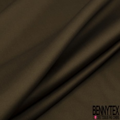 Satin de coton élasthanne brillant lourd charbon petite laize