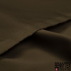 Satin de coton élasthanne brillant lourd charbon petite laize