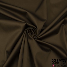 Satin de coton élasthanne brillant lourd charbon petite laize