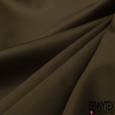 Satin de coton élasthanne brillant lourd charbon petite laize