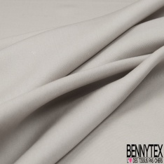 Twill viscose satinée uni tabac séché