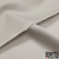 Twill viscose satinée uni tabac séché