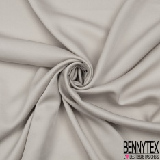 Twill viscose satinée uni tabac séché