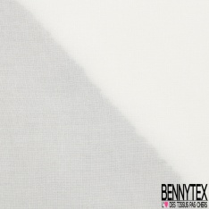 Fibranne viscose sergé touché pashmina uni blanc cassé