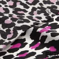 Satin de coton élasthanne uni schiste