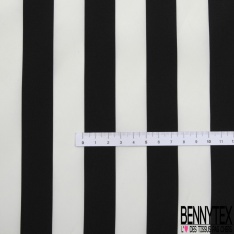 Taffetas satiné polyester fin tartan ton noir blanc discret or crémeux perle enfûmée