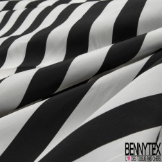 Taffetas satiné polyester fin tartan ton noir blanc discret or crémeux perle enfûmée