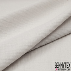 Coton double gaze uni matin velouté
