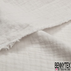 Coton double gaze uni matin velouté