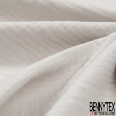 Coton double gaze uni matin velouté