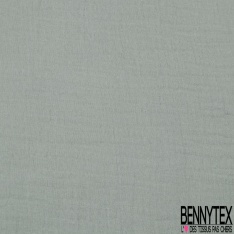Coton double gaze uni parchemin pastel