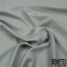 Coton double gaze uni parchemin pastel