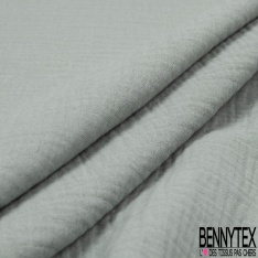 Coton double gaze uni parchemin pastel
