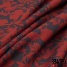 Fibranne viscose simple base cachemire imprimé rayure fantaisie amérindien horizontale multicolore et noir et blanc