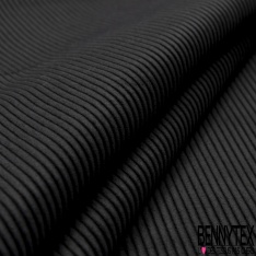 Velours coton 500 raies élasthanne corbeau