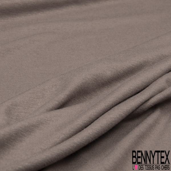Jersey viscose uni taupe clair