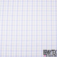 Coton Tissé Teint petit carreaux Couleur bordeaux noire et blanc cassé