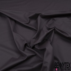 Satin de soie coton élasthanne uni thé