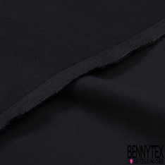 Gabardine de coton sergé élasthanne uni limousine touché peau de pêche