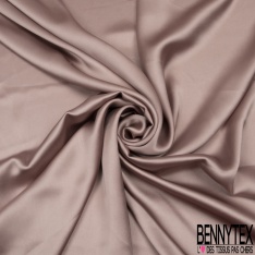 Drap satin élasthanne lourd touché soie fumée rose