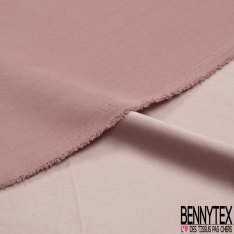 Drap satin élasthanne lourd touché soie rose poudré