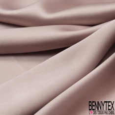 Drap satin élasthanne lourd touché soie rose poudré