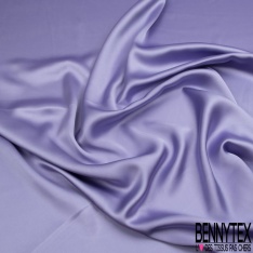 Drap satin élasthanne lourd touché soie lavande
