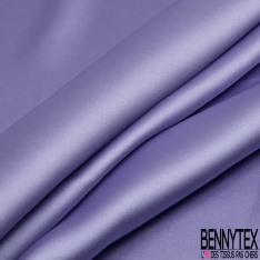 Drap satin élasthanne lourd touché soie lavande