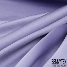 Drap satin élasthanne lourd touché soie lavande