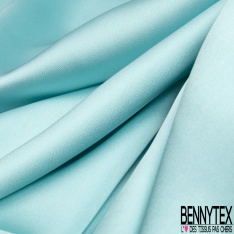 Drap satin élasthanne lourd touché soie ciel d'aqua
