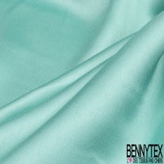 Drap satin élasthanne lourd touché soie vert glacial