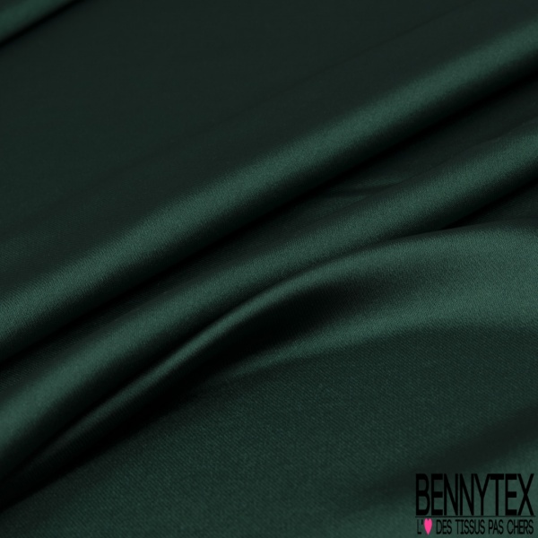 Drap satin élasthanne lourd touché soie vert anglais