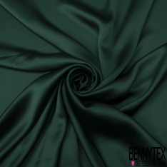 Drap satin élasthanne lourd touché soie vert anglais