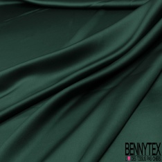 Drap satin élasthanne lourd touché soie vert anglais