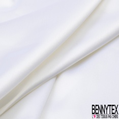 Crêpe caddy viscose luxe élasthanne blanc discret