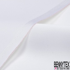 Crêpe caddy viscose luxe élasthanne blanc discret