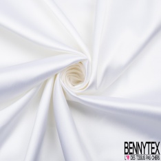 Crêpe caddy viscose luxe élasthanne blanc discret