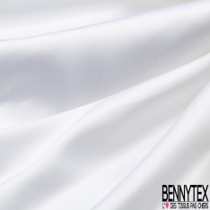 Crêpe caddy viscose luxe élasthanne blanc discret