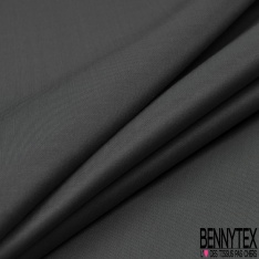 Satin fluide de viscose coton uni gris