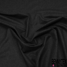 Drap de polylaine costume fin élasthanne satiné uni bleu nuit